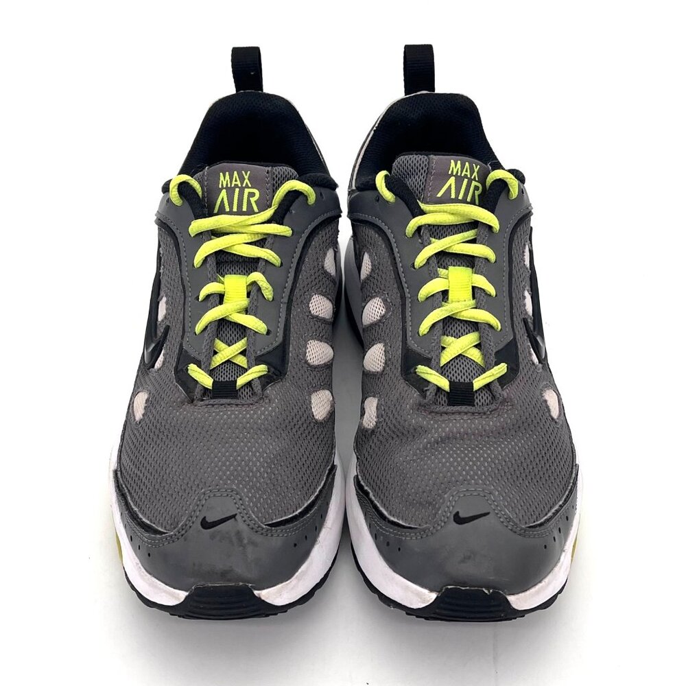 Nike Air Max Running Shoes Mens Size 8.5 Gray & Neon Green Jogging Workout - Picture 2 of 15